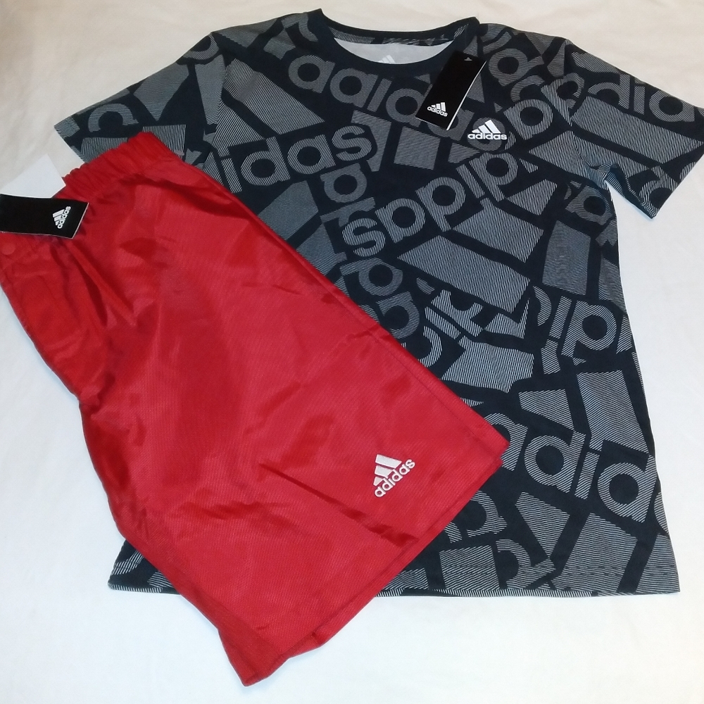 Adidas Boys Youth 2pc Short Set
